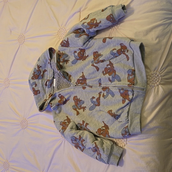 Set of 2 Kids Marvel Spider Man sherpa hoodies Gray and Black Size 5 - Picture 2 of 5